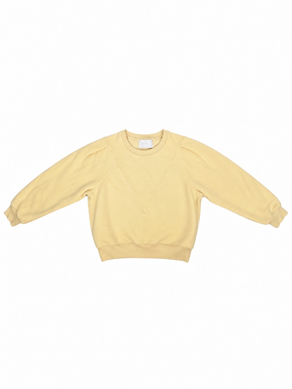 all row Simone Yellow Raglan Crewneck Sweatshirt M